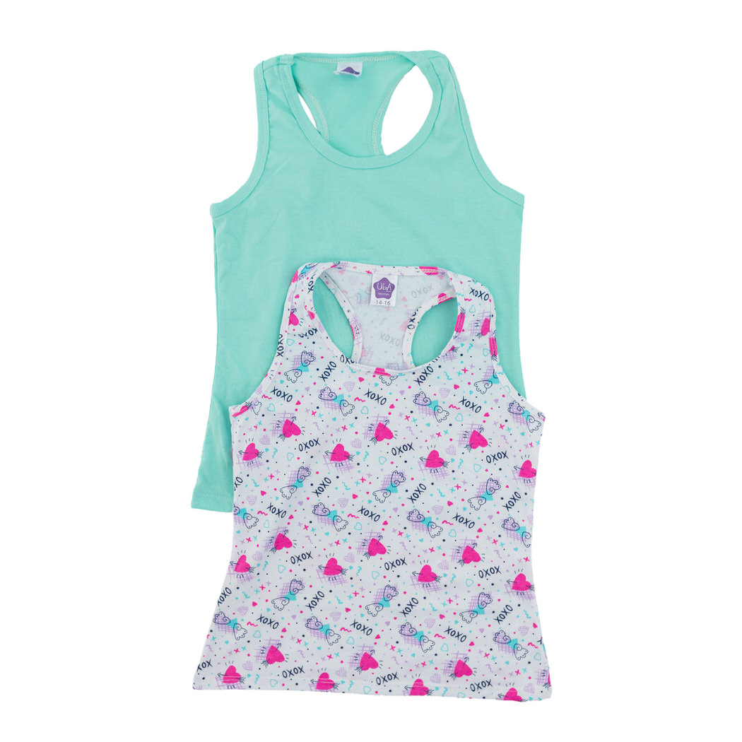 Blusa niña x 2 esqueleto