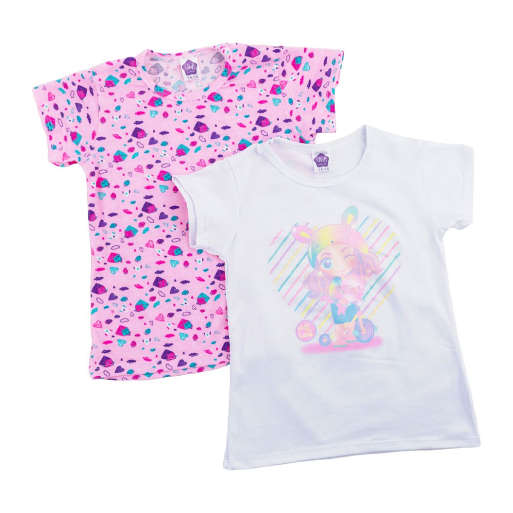 Blusa niña x2 manga