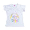Blusa junior cuello V con estampado