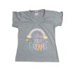 Blusa junior cuello V con estampado