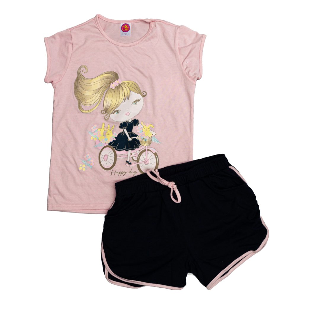 CONJUNTO NINA CON SHORT Uba Kids and Girls