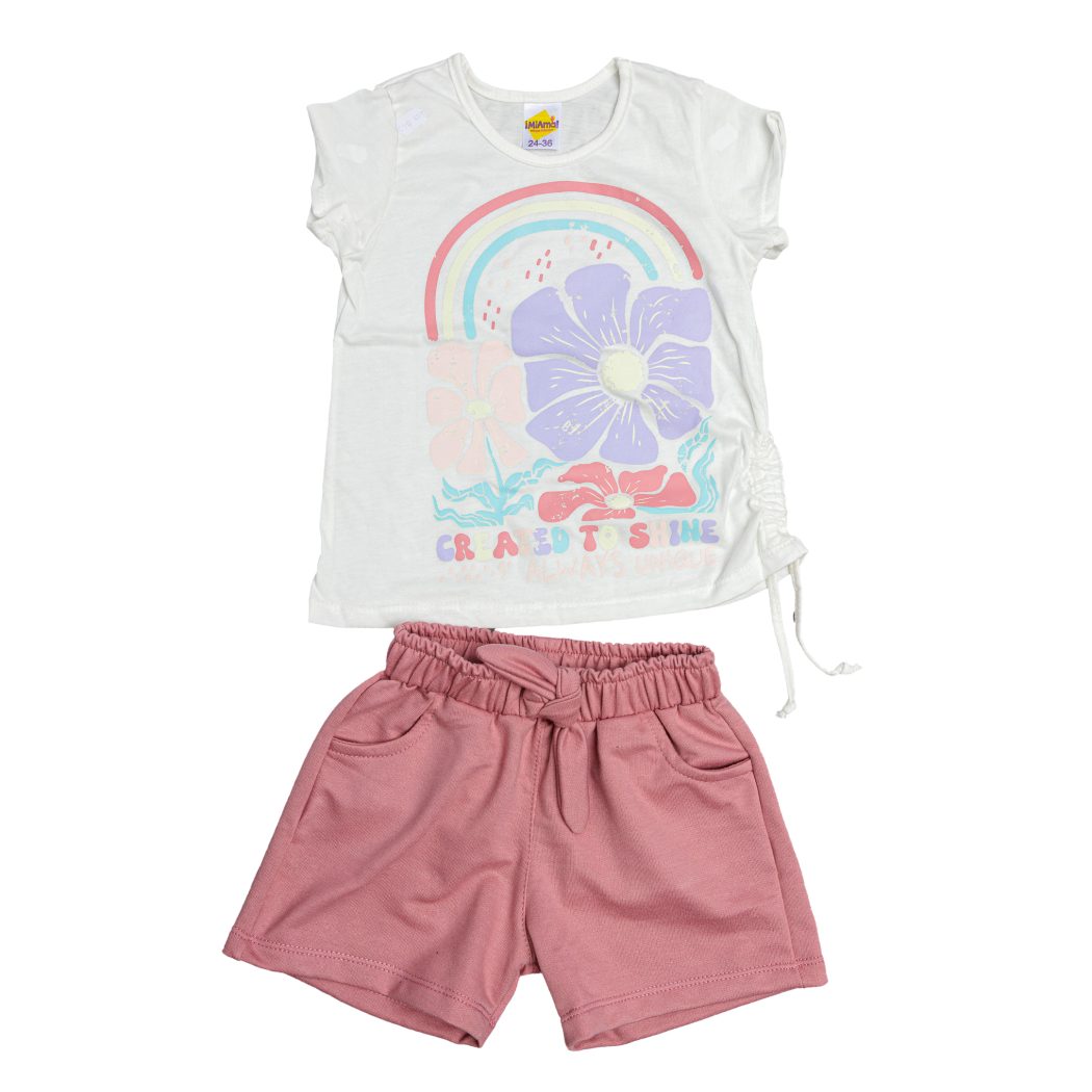 CONJUNTO BEBE NINA SHORT