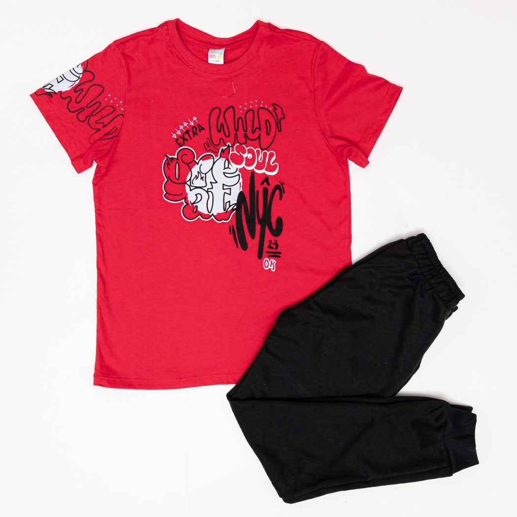 CONJUNTO SUDADERA NIÑO BURDA