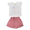 CONJUNTO BEBE NIÑA SHORT