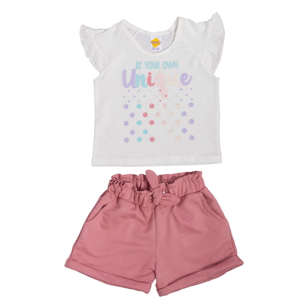 CONJUNTO BEBE NIÑA SHORT