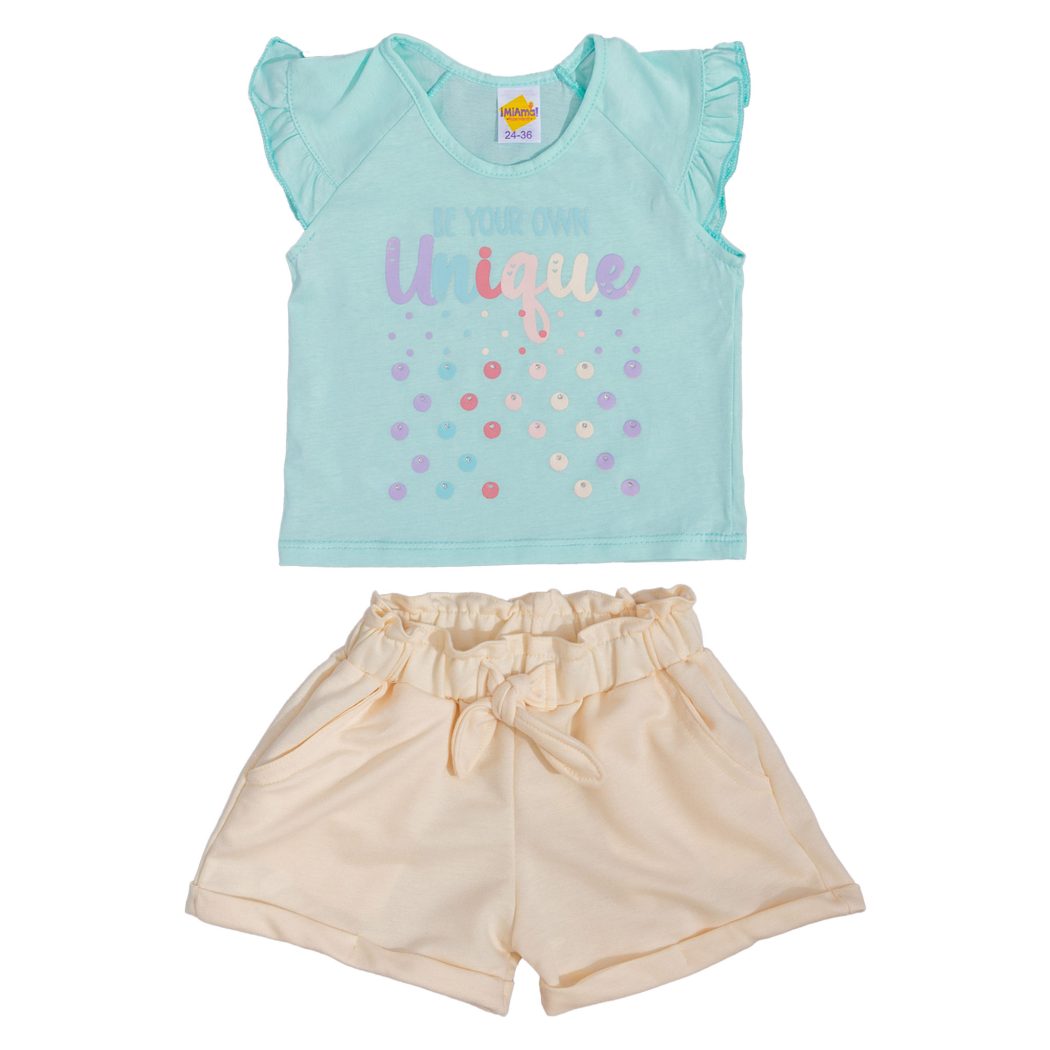 CONJUNTO BEBE NIÑA SHORT