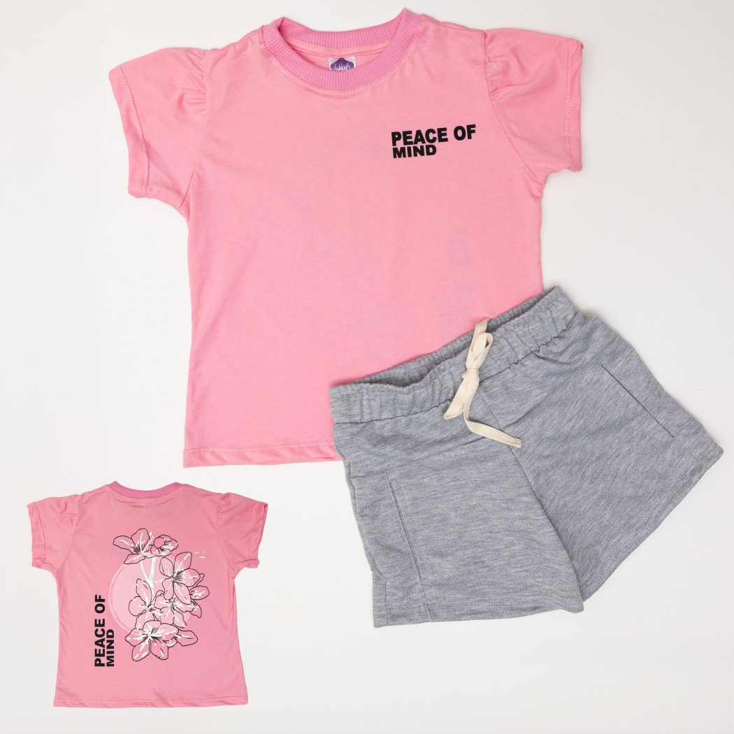 CONJUNTO NIÑA SHORT BURDA