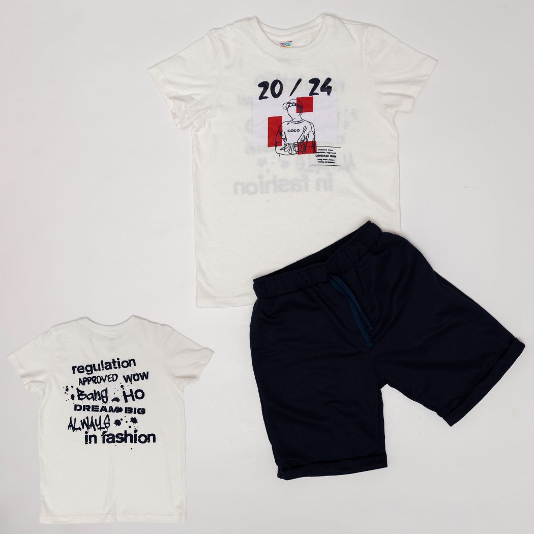 CONJUNTO BERMUDA NIÑO BURDA
