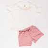 CONJUNTO BB NIÑA CON SHORT BURDA