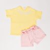 CONJUNTO BB NIÑA CON SHORT BURDA