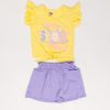 CONJUNTO BB NIÑA CON FALDA BURDA