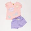 CONJUNTO BEBE NIÑA SHORT BURDA
