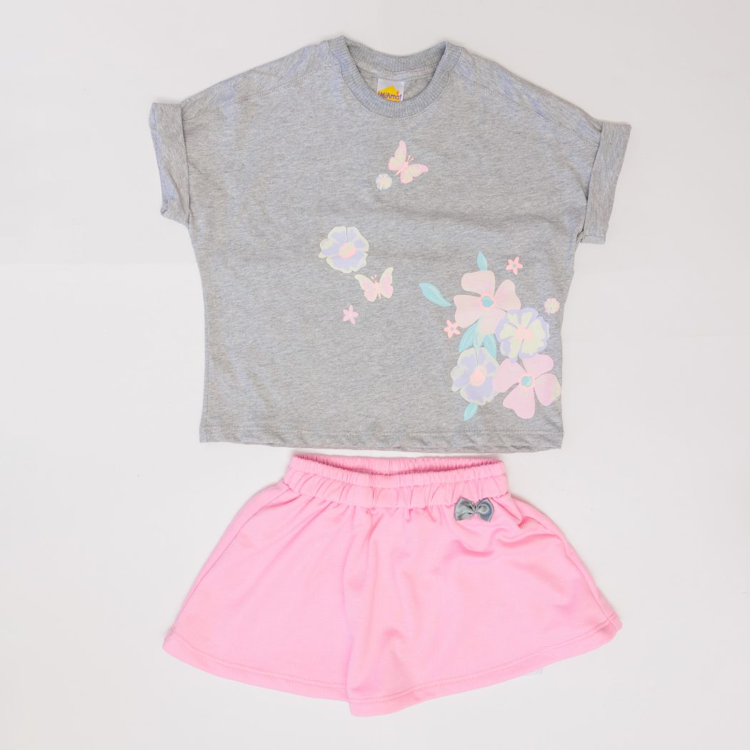 CONJUNTO BEBE CON FALDA BURDA